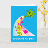 Happy Father's Day for Uncle with Rainbow & ハート カード (黄色い花)