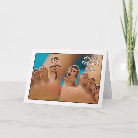 Happy Father's Day from All of Us, Toe Family カード (正面)