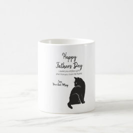 Happy Father's Day from Cat コーヒーマグカップ