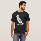 happy fathers day from dog treats to dad quote tシャツ (正面フル)