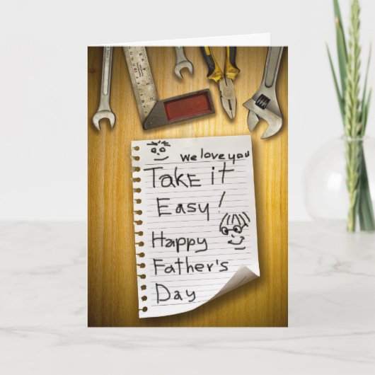 Happy Father's Day from kids Greeting Card カード (正面)