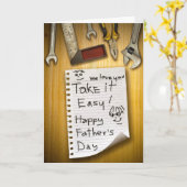 Happy Father's Day from kids Greeting Card カード (黄色い花)