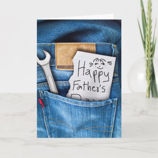 Happy Father's Day from kids Greeting Card カード (正面)