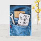 Happy Father's Day from kids Greeting Card カード (黄色い花)