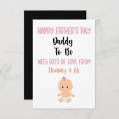 Happy Father's Day from Mummy & Me Card 出欠カード (正面/裏面)