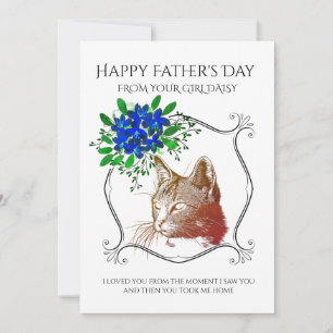 Happy Father's Day from the Cat カスタム Photo シーズンカード
