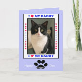 Happy Father's Day from the cat - Your Photo カード (正面)