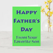 Happy Father's Day from Your お気に入りの Son Card カード (黄色い花)