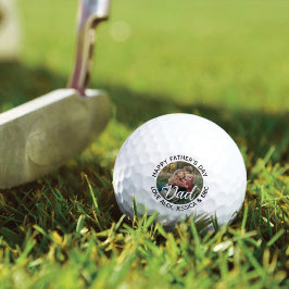 Happy Father's Day Gift forパパパーソナライズされた写真 ゴルフボール