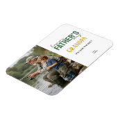 Happy Father's Day Grandpa Green Photo マグネット (左側)