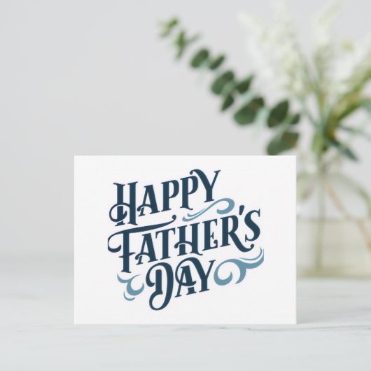 Happy Father's Day Greeting Card ポストカード (スタンド正面)
