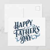 Happy Father's Day Greeting Card ポストカード (正面/裏面)