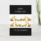 Happy Father's Day Heavy Equipment カード (正面)