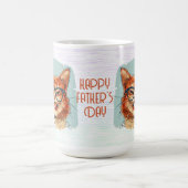 Happy Father's Day Hilarious Cat Coffee Mug コーヒーマグカップ (中央)