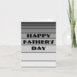 Happy Father's Day, Iハートパパ，白黒 カード