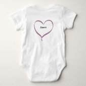 Happy father's day - i love you daddy - bear ベビーボディスーツ (裏面)