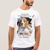 Happy Father's Day I Woof You Photo Dogパパ Tシャツ (正面)