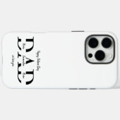 Happy Father's Day iPhone case with Kids's Names Case-Mate iPhoneケース (裏面 (横))