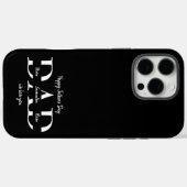Happy Father's Day iPhone case with Kids's Names Case-Mate iPhoneケース (裏面 (横))