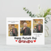 Happy Father's day, Love you,祖父写真3 シーズンカード (スタンド正面)