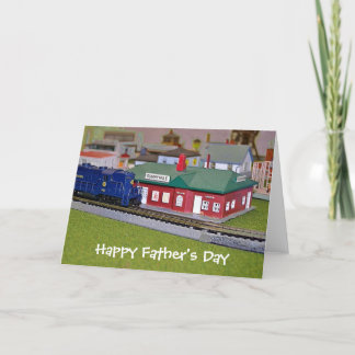 Happy Father's Day - Model Train カード