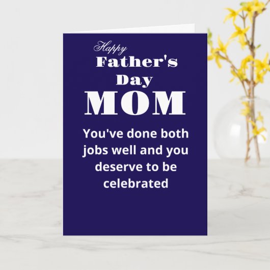 Happy Father's day, Mom カード (黄色い花)
