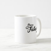 Happy Father's day Mug – ギフトパーソナライズされた コーヒーマグカップ (正面右)