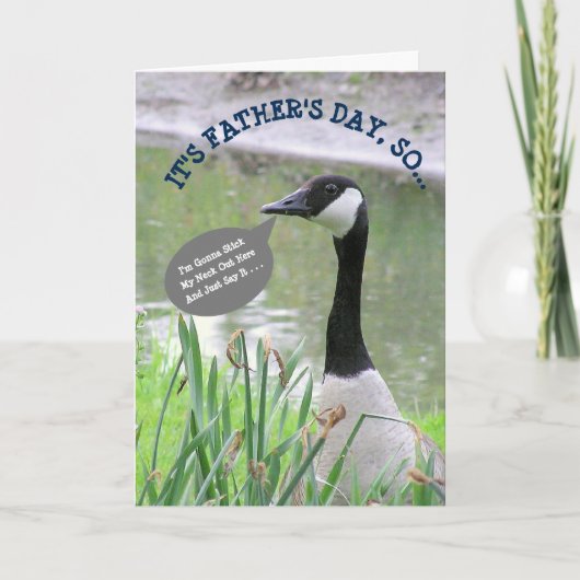 HAPPY FATHER'S DAY/MYパパNUMERO UNO/GOOSE IMAGE カード (正面)