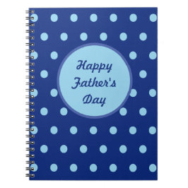 Happy Father's Day Notebook (Navy & Soft Blue) ノートブック