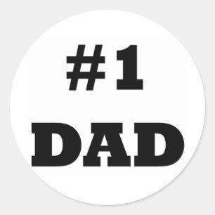 Happy Father's Day - Number 1パパ- #1パパ ラウンドシール