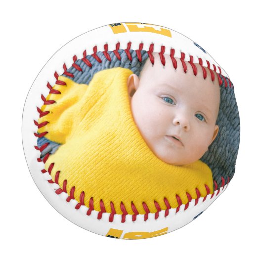 Happy Fathers Day Personalized Best Daddy Ever 野球ボール (正面左)