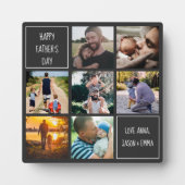 Happy Father's day photo collage、私たちは愛してあなたをパパ フォトプラーク (正面)