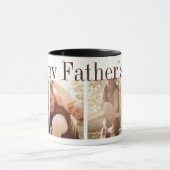 Happy Father's Day Photo Collage Mag マグカップ (中央)