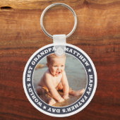 Happy Father's Day Photo Keepsakeのために キーホルダー (正面)