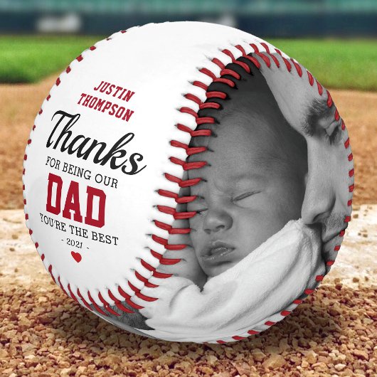 Happy Father's Day Photo Kids Names 野球ボール