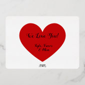 Happy Father's Day Photo w/ Foil Line Frame Card 箔招待状 (裏面)