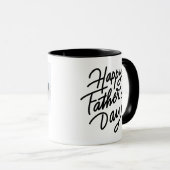 Happy Father's Day Photo with Name and Year マグカップ (正面右)