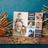 Happy Father's Day Poppy 5 Photo Chalkboard フォトプラーク (側面)