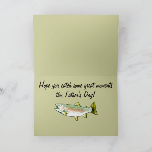 Happy Father's Day: Rainbow Trout カード (内部)