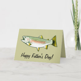 Happy Father's Day: Rainbow Trout カード