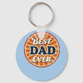 Happy Father's Day Shirt -レトロバッジ キーホルダー