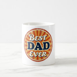 Happy Father's Day Shirt -レトロバッジ コーヒーマグカップ