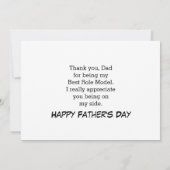 Happy Father's Day SO GLADあなたは私のパパ写真 カード (裏面)