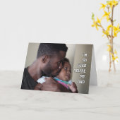 Happy Father's Day SO GLADあなたは私のパパ写真 カード (黄色い花)