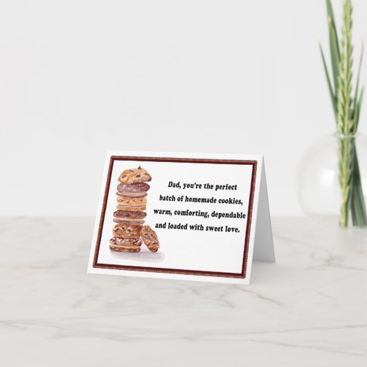 Happy Father's Day Stack of Chocolate Cookie シーズンカード (正面)