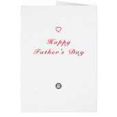 Happy Father's Day Sunflower and Bees on Blue Sky (裏面)