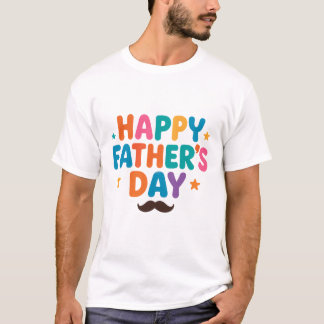 Happy Father's Day Tシャツ – おもしろい文カラフル字