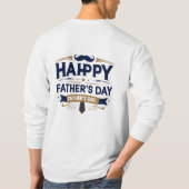 Happy Father's day Tシャツ | パパに最適 (裏面)