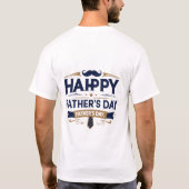 Happy Father's day Tシャツ | パパに最適 (裏面)