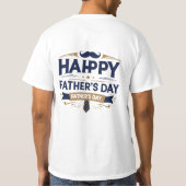 Happy Father's day Tシャツ | パパに最適 (裏面)